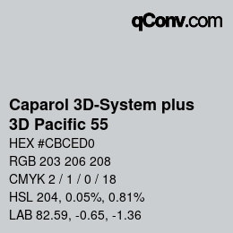 Color code: Caparol 3D-System plus - 3D Pacific 55 | qconv.com