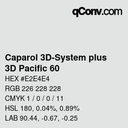 カラーコード: Caparol 3D-System plus - 3D Pacific 60 | qconv.com