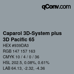 Farbcode: Caparol 3D-System plus - 3D Pacific 65 | qconv.com