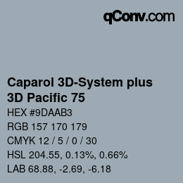 カラーコード: Caparol 3D-System plus - 3D Pacific 75 | qconv.com