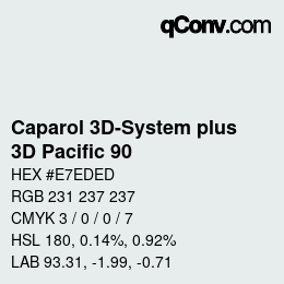 Color code: Caparol 3D-System plus - 3D Pacific 90 | qconv.com