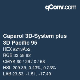 Color code: Caparol 3D-System plus - 3D Pacific 95 | qconv.com