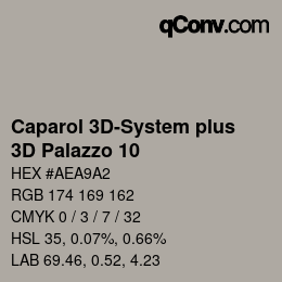 Color code: Caparol 3D-System plus - 3D Palazzo 10 | qconv.com