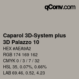 Código de color: Caparol 3D-System plus - 3D Palazzo 10 | qconv.com