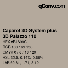 Farbcode: Caparol 3D-System plus - 3D Palazzo 110 | qconv.com