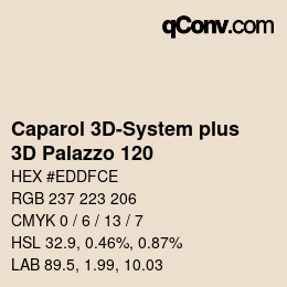 Color code: Caparol 3D-System plus - 3D Palazzo 120 | qconv.com