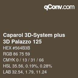 Farbcode: Caparol 3D-System plus - 3D Palazzo 125 | qconv.com