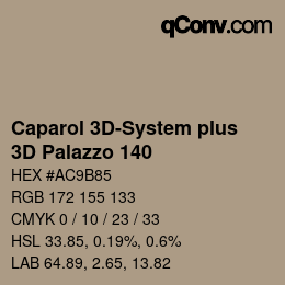 Code couleur: Caparol 3D-System plus - 3D Palazzo 140 | qconv.com