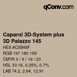 Farbcode: Caparol 3D-System plus - 3D Palazzo 145 | qconv.com