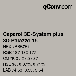 カラーコード: Caparol 3D-System plus - 3D Palazzo 15 | qconv.com
