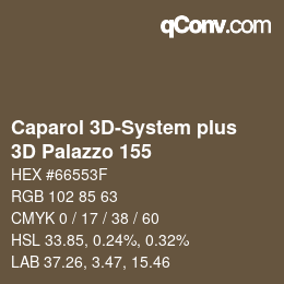 カラーコード: Caparol 3D-System plus - 3D Palazzo 155 | qconv.com