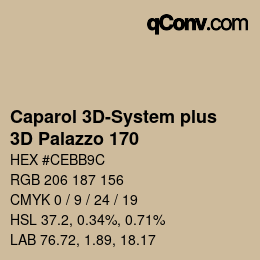 Color code: Caparol 3D-System plus - 3D Palazzo 170 | qconv.com