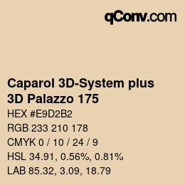 Code couleur: Caparol 3D-System plus - 3D Palazzo 175 | qconv.com