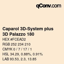 Farbcode: Caparol 3D-System plus - 3D Palazzo 180 | qconv.com