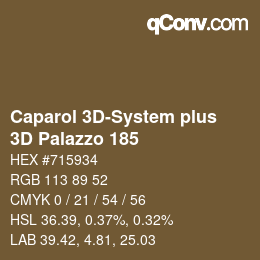 Color code: Caparol 3D-System plus - 3D Palazzo 185 | qconv.com