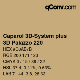 カラーコード: Caparol 3D-System plus - 3D Palazzo 220 | qconv.com