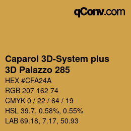 Color code: Caparol 3D-System plus - 3D Palazzo 285 | qconv.com