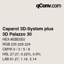 Color code: Caparol 3D-System plus - 3D Palazzo 30 | qconv.com