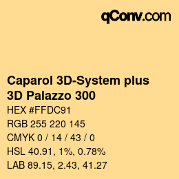 Código de color: Caparol 3D-System plus - 3D Palazzo 300 | qconv.com