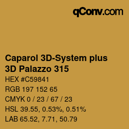 Farbcode: Caparol 3D-System plus - 3D Palazzo 315 | qconv.com