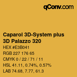 Farbcode: Caparol 3D-System plus - 3D Palazzo 320 | qconv.com