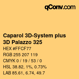 カラーコード: Caparol 3D-System plus - 3D Palazzo 325 | qconv.com
