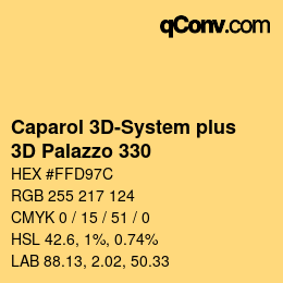 Code couleur: Caparol 3D-System plus - 3D Palazzo 330 | qconv.com