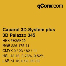 Código de color: Caparol 3D-System plus - 3D Palazzo 345 | qconv.com