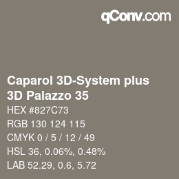 Code couleur: Caparol 3D-System plus - 3D Palazzo 35 | qconv.com