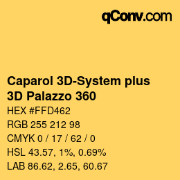Color code: Caparol 3D-System plus - 3D Palazzo 360 | qconv.com