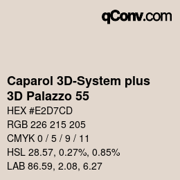 Color code: Caparol 3D-System plus - 3D Palazzo 55 | qconv.com