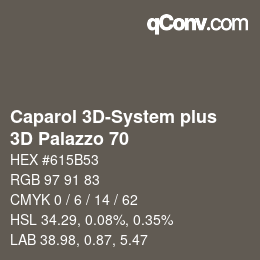 Color code: Caparol 3D-System plus - 3D Palazzo 70 | qconv.com