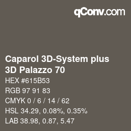 Código de color: Caparol 3D-System plus - 3D Palazzo 70 | qconv.com