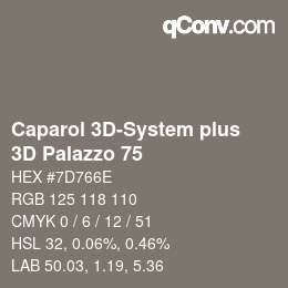Farbcode: Caparol 3D-System plus - 3D Palazzo 75 | qconv.com