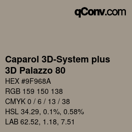 Code couleur: Caparol 3D-System plus - 3D Palazzo 80 | qconv.com