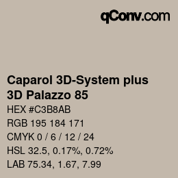 カラーコード: Caparol 3D-System plus - 3D Palazzo 85 | qconv.com