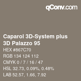 カラーコード: Caparol 3D-System plus - 3D Palazzo 95 | qconv.com