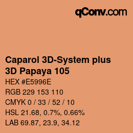 Farbcode: Caparol 3D-System plus - 3D Papaya 105 | qconv.com