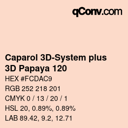 Farbcode: Caparol 3D-System plus - 3D Papaya 120 | qconv.com