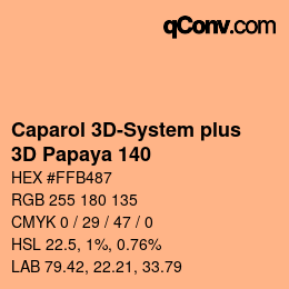 Farbcode: Caparol 3D-System plus - 3D Papaya 140 | qconv.com