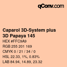 Código de color: Caparol 3D-System plus - 3D Papaya 145 | qconv.com