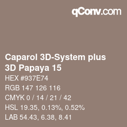 カラーコード: Caparol 3D-System plus - 3D Papaya 15 | qconv.com
