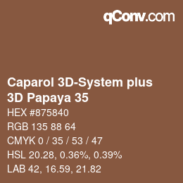 Color code: Caparol 3D-System plus - 3D Papaya 35 | qconv.com