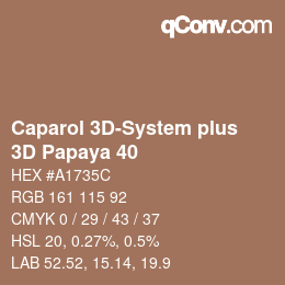 Color code: Caparol 3D-System plus - 3D Papaya 40 | qconv.com