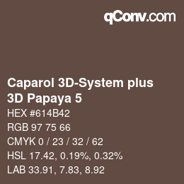カラーコード: Caparol 3D-System plus - 3D Papaya 5 | qconv.com