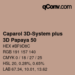 Color code: Caparol 3D-System plus - 3D Papaya 50 | qconv.com