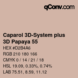 Farbcode: Caparol 3D-System plus - 3D Papaya 55 | qconv.com