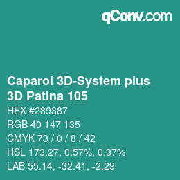 Farbcode: Caparol 3D-System plus - 3D Patina 105 | qconv.com