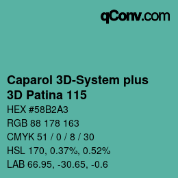 Color code: Caparol 3D-System plus - 3D Patina 115 | qconv.com