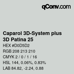 Farbcode: Caparol 3D-System plus - 3D Patina 25 | qconv.com